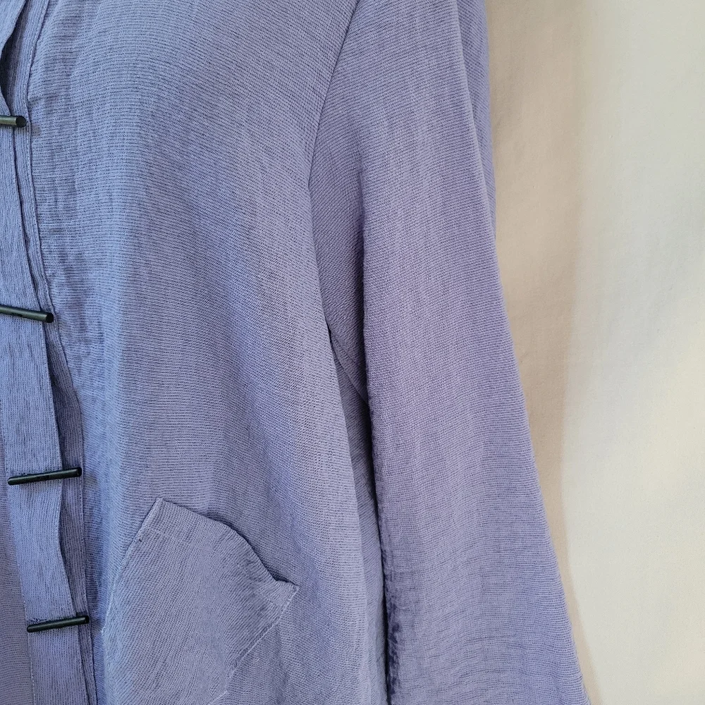 Habitat Clothes to Live Textured Button Front Cardigan Jacket Purple L - Picture 8 of 15